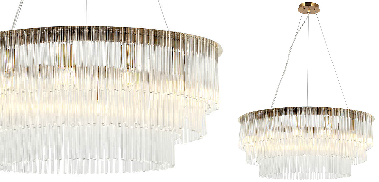 Люстра Harrison Chandelier gold 12 lamp Люстра Harrison Chandelier gold 12 lamp - Loft-Concept в Самаре