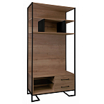 Стеллаж под TV в стиле лофт с открытыми полками и ящиками Urban Style Space варинант исполнения - 1 | Loft Concept в Самаре