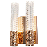 Бра с двумя плафонами Dew Drops Tube Duo Gold Wall Lamp варинант исполнения - 1 | Loft Concept в Самаре