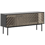 ТВ-тумба с зеркальным декором Serena TV-Stand варинант исполнения - 1 | Loft Concept в Самаре