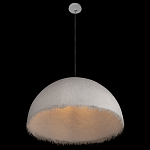 Подвесной светильник в форме купола белого цвета с ажурной бахромой Tactile Line варинант исполнения - 5 | Loft Concept в Самаре