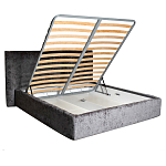 Кровать двуспальная серая с подъемным механизмом  Selecting the Best варинант исполнения - 2 | Loft Concept в Самаре