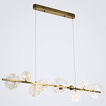 Дизайнерская линейная люстра с гирляндой внутри стеклянных плафонов Iona Garland Chandelier варинант исполнения - 2 | Loft Concept в Самаре