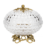 Конфетница из прозрачного рельефного стекла Eden Garden варинант исполнения - 1 | Loft Concept в Самаре