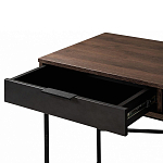 Стол рабочий в стиле лофт с ящиком и нишей для хранения Urban Style Space 2 варинант исполнения - 4 | Loft Concept в Самаре