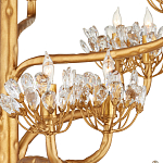 Люстра золотая в виде растения Golden Flower Glade варинант исполнения - 1 | Loft Concept в Самаре