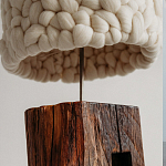 Торшер с вязаным абажуром Woolen Floor Lamp варинант исполнения - 3 | Loft Concept в Самаре