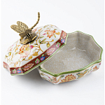 Фарфоровая шкатулка с бронзовой стрекозой Eden Garden варинант исполнения - 4 | Loft Concept в Самаре