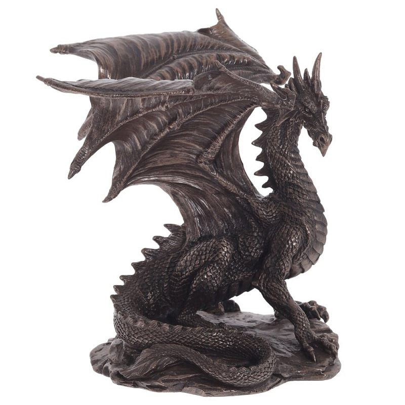 Декоративная статуэтка Дракон Dragon Brown Statuette Коричневый Декоративная статуэтка Дракон Dragon Brown Statuette Коричневый в Самаре | Loft Concept