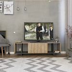 ТВ-тумба с откидной дверцей и 4-мя полками ZITANO TV STAND OAK варинант исполнения - 1 | Loft Concept в Самаре