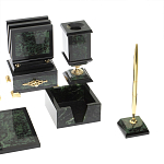 Настольный письменный набор из нефрита в подарочной коробке Victorious варинант исполнения - 5 | Loft Concept в Самаре