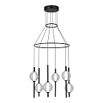 Люстра светодиодная с 6-ю сферическими стеклянными плафонами Splatter варинант исполнения - 1 | Loft Concept в Самаре