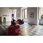 Дизайнерский модульный диван волнистой формы с цветным принтом Poltronova Superonda Sofa варинант исполнения - 9 | Loft Concept в Самаре