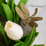 Декоративная ваза из фарфора с бронзовыми вставками Eden Garden варинант исполнения - 5 | Loft Concept в Самаре