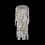 Бра с каскадом из прозрачного хрусталя и корпусом из металла цвета хром Constant Sparks варинант исполнения - 3 | Loft Concept в Самаре