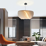 Подвесной светильник с белыми изящными декоративными лепестками Volumetric Petal Lamp варинант исполнения - 5 | Loft Concept в Самаре