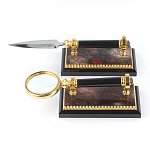 Настольный письменный набор из яшмы и долерита с декором Двуглавый орел Manager Organizer варинант исполнения - 5 | Loft Concept в Самаре