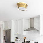 Потолочный светильник круглый цвета состаренная латунь Modern Simple Ceiling Light варинант исполнения - 3 | Loft Concept в Самаре