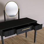 Туалетный Стол с зеркалом Primo Черный дуб варинант исполнения - 7 | Loft Concept в Самаре