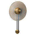 Бра с янтарным стеклянным диском и золотистыми акцентами Savio Glass Disc варинант исполнения - 1 | Loft Concept в Самаре