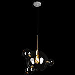 Подвесной светильник со стеклянными плафоном в виде шара и золотыми деталями & Coombes варинант исполнения - 2 | Loft Concept в Самаре