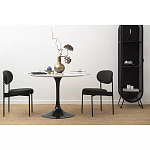 Стул мягкий Alfie Chair черный варинант исполнения - 6 | Loft Concept в Самаре