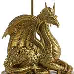 Настольная лампа с абажуром Дракон Golden Dragon Lamp Beige варинант исполнения - 6 | Loft Concept в Самаре