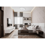 Потолочный светильник овальной формы белого цвета с 7-ю лампами Lunar Pebbles варинант исполнения - 12 | Loft Concept в Самаре