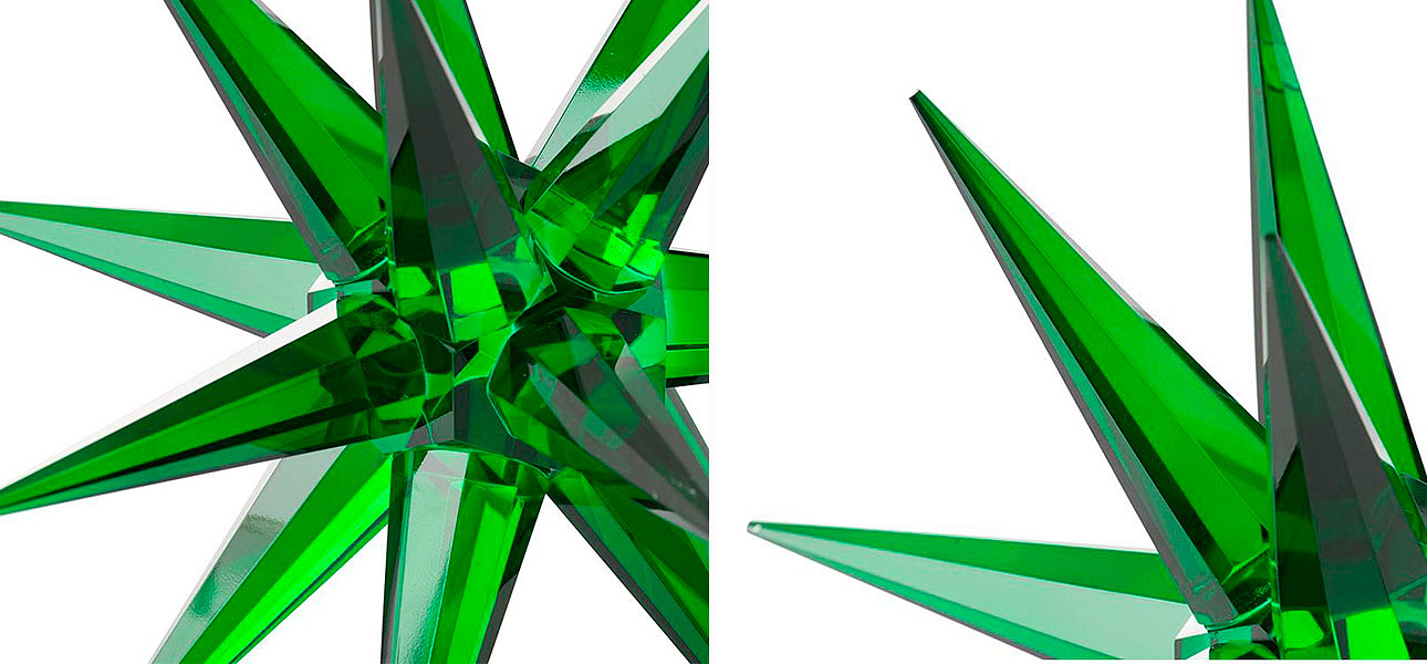 Статуэтка стеклянная зеленая звезда Green Star Статуэтка стеклянная зеленая звезда Green Star - Loft-Concept в Самаре