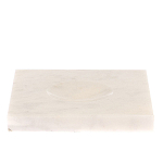 Подставка под шар квадратная из натурального камня Мрамор Белый Natural Stone Sphere Stands варинант исполнения - 1 | Loft Concept в Самаре