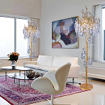 Торшер в виде золотого дерева с листьями FAIRYTREE Light варинант исполнения - 3 | Loft Concept в Самаре