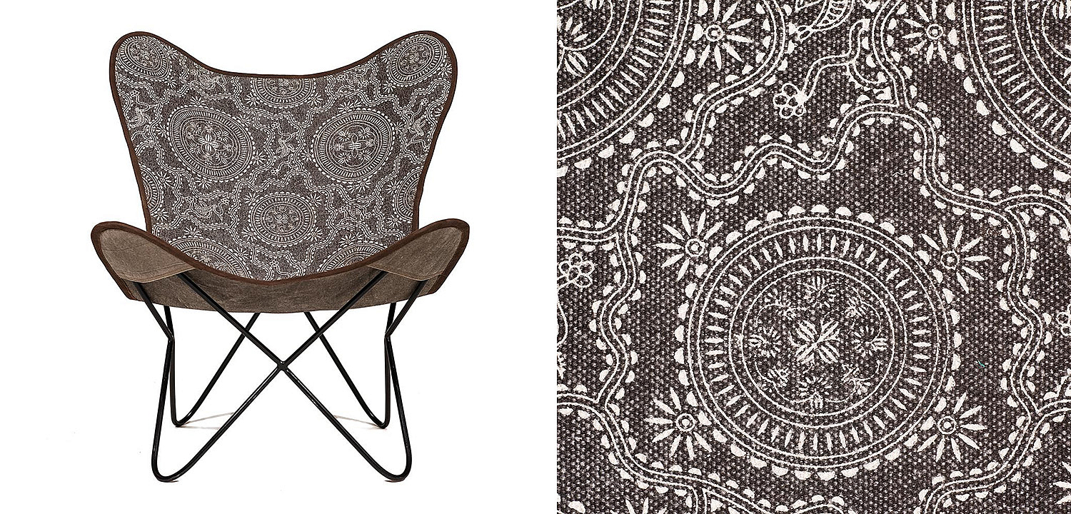 Кресло Indian black and white pattern - Loft-Concept в Самаре