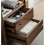Вешалка деревянная с 2- мя ящиками Moon Walnut Furniture варинант исполнения - 9 | Loft Concept в Самаре