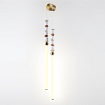 Бра с 2-мя вертикальными акриловыми светодиодными трубками и декоративными шариками PEARLS Suspension варинант исполнения - 1 | Loft Concept в Самаре