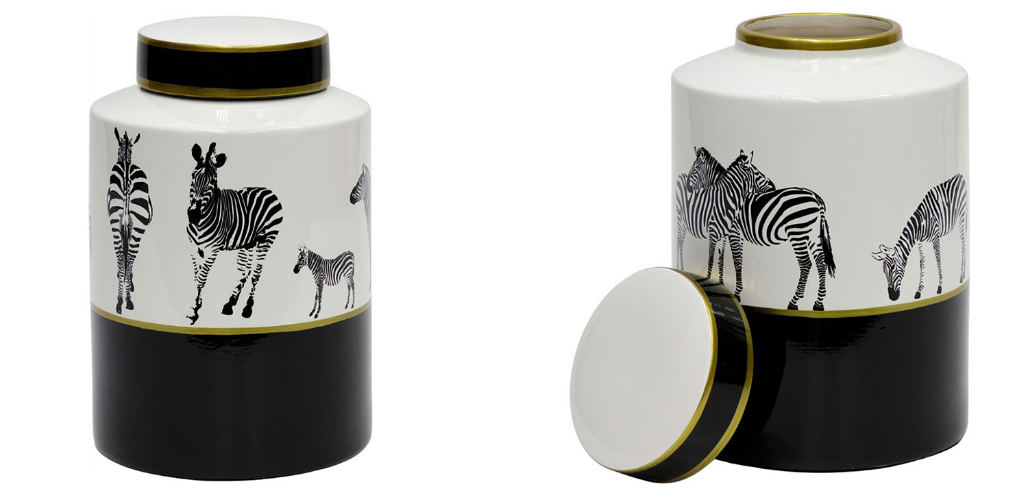 Ваза Zebra Vase white and black 26 Ваза Zebra Vase white and black 26 - Loft-Concept в Самаре