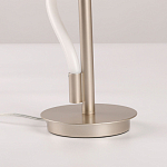Настольная лампа белым изогнутым плафоном на круглой подставке Luke Lampco Tracer Lamp варинант исполнения - 11 | Loft Concept в Самаре