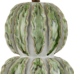 Настольная лампа с фактурным основанием с сочетании белого и зеленого цветов Festoon варинант исполнения - 1 | Loft Concept в Самаре