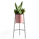 Кашпо из металла Elevated Planters розовое варинант исполнения - 1 | Loft Concept в Самаре