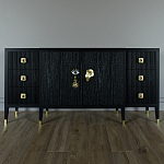 Большой Комод-буфет Elsa Dreams Black с ящиками варинант исполнения - 3 | Loft Concept в Самаре