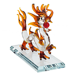 Декоративная стеклянная статуэтка Дракон Glass Dragon Statuette варинант исполнения - 2 | Loft Concept в Самаре