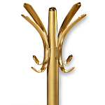 Вешалка золотого цвета с 4-мя крючками из пластика Curves Hangers варинант исполнения - 2 | Loft Concept в Самаре