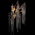 Бра с бронзовыми акцентами и прозрачными стеклянными каплями Droplet Bra варинант исполнения - 2 | Loft Concept в Самаре