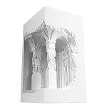 Встраиваемый в стену гипсовый светильник под покраску с колоннами и арками в античном стиле Antiquity Athena варинант исполнения - 6 | Loft Concept в Самаре