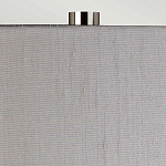 Настольная лампа с цилиндрическим абажуром и прозрачным стеклянным основанием Quintiesse варинант исполнения - 6 | Loft Concept в Самаре