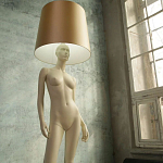 Лампа MANNEQUIN LAMP с абажуром изгибы тела варинант исполнения - 7 | Loft Concept в Самаре