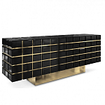 Дизайнерский комод в сочетании черного и золотого цвета Nubian варинант исполнения - 1 | Loft Concept в Самаре