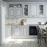 Угловая кухня в стиле Прованс из массива дерева Colombe Provence Kitchen Set варинант исполнения - 1 | Loft Concept в Самаре