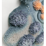 Тканый вручную Большой абстрактный гобелен Frost Forest варинант исполнения - 2 | Loft Concept в Самаре