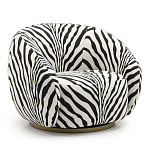 Кресло Bear с принтом Зебра варинант исполнения - 1 | Loft Concept в Самаре