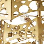 Люстра фигурная золотого цвета Corrugated Panels варинант исполнения - 2 | Loft Concept в Самаре